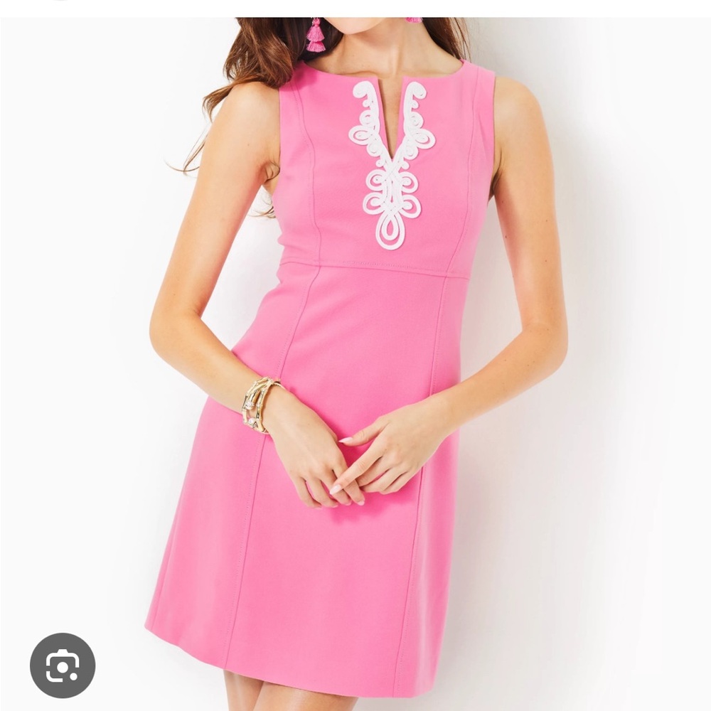 Lilly Pulitzer Trini viscose confetti Pink shift Dress